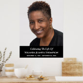 追悼・記念 カスタム写真 哀悼・弔慰 ポスター (キッチン)