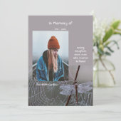 追悼 記念 カード トンボの雫 (スタンド正面)