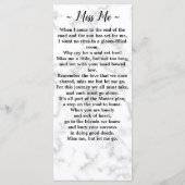 追悼 記念 祈念 カード 写真 大理石 (裏面)