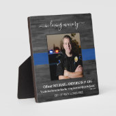 追悼 警察官メモリアル 法執行機関 思い出 フォトプラーク (正面)