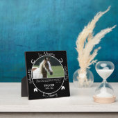 追悼 - 馬の死 - オーダーメイド 写真/名前 フォトプラーク (インサイチュ)