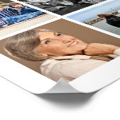 追悼　３３枚の写真によるコラージュ　愛を込めて ポスター (角)