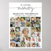 追悼　３３枚の写真によるコラージュ　愛を込めて ポスター (正面)