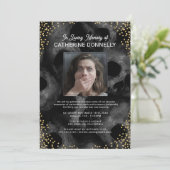 追悼・30歳誕生日パーティー 招待状 (スタンド正面)