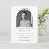 追憶のアルカンプ写真メモリアル葬儀案内 招待状 (スタンド正面)