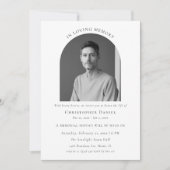 追憶のアルコーブ写真メモリアル葬儀 招待状 (正面)