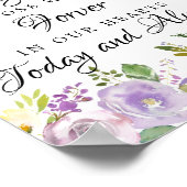 追憶のウェディングセレモニープレート ポスター (角)