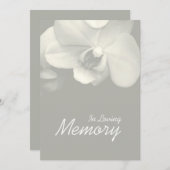 追憶のオーキッド9 葬儀のお知らせ 招待状 (正面/裏面)