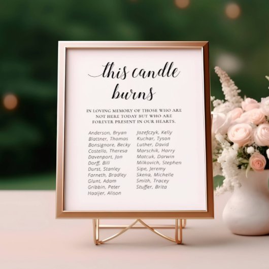 追憶のキャンドルが燃える学校クラス会記念 ポスター