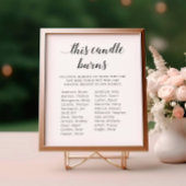 追憶のキャンドルが燃える学校クラス再会記念 ポスター