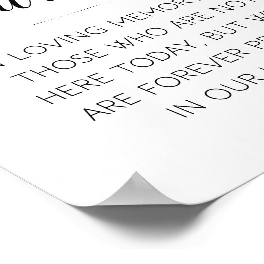 追憶のキャンドル メモリアル ウェディング ポスター (角)