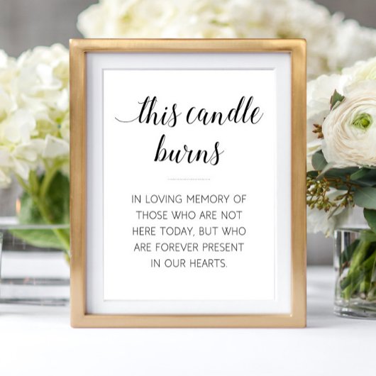 追憶のキャンドル メモリアル ウェディング ポスター