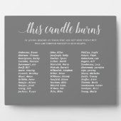 追憶のキャンドル 灰色のクラス再会 フォトプラーク (正面)