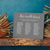 追憶のキャンドル 灰色のクラス再会 フォトプラーク (側面)