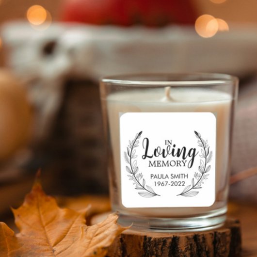 追憶のギフト 葬儀用に スクエアシール