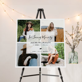 追憶のフォトコラージュ4枚組 葬儀用スクエア