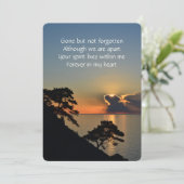 追憶のポケットメモリアル 湖の夕焼け 穏やか 招待状 (スタンド正面)