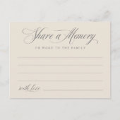 追憶のメモリアルカード ポストカード (正面)