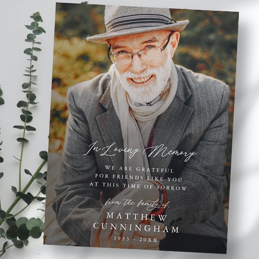 追憶のモダンシンプル フォト ポストカード