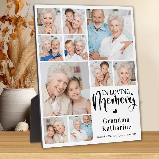 追憶のモダンラブメモリー 10枚写真コラージュ フォトプラーク