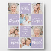 追憶のモダン フォトコラージュ 家族の記憶 フォトプラーク (正面)