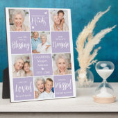 追憶のモダン フォトコラージュ 家族の記憶 フォトプラーク (側面)