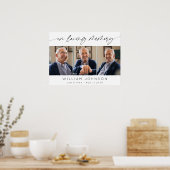 追憶の写真コラージュ葬儀横 ポスター (キッチン)