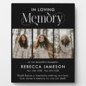 追憶の写真コラージュ '愛する記憶に' フォトプラーク (正面)