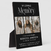 追憶の写真コラージュ '愛する記憶に' フォトプラーク (側面)