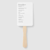 追憶の写真シンプル式次第 ハンドファン (裏面)