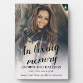 追憶の写真トリビュート フォトプラーク (正面)