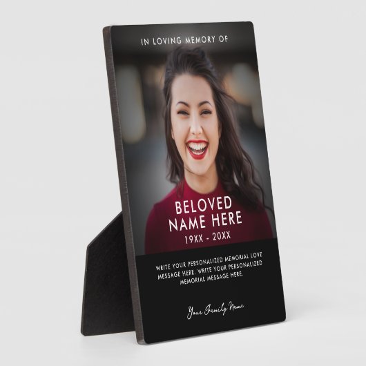 追憶の写真トリビュート フォトプラーク (側面)