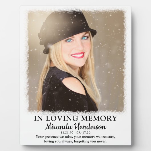 追憶の写真記念碑 フォトプラーク (正面)