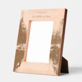 追憶の写真 山 湖 冬の雪 レーザー彫刻フレーム (左)