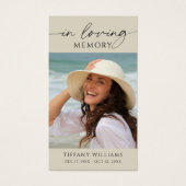 追憶の写真　愛する人の記憶を胸に 祈りのカード (正面)