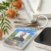 追憶の列車 鉄道 トラム レールウェイ キーホルダー (正面右)