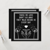 追憶の喪失と悲嘆の写真プリント カード (正面/裏面インサイチュ)