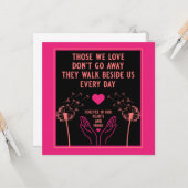 追憶の喪失と悲嘆の写真プリント カード (正面/裏面インサイチュ)