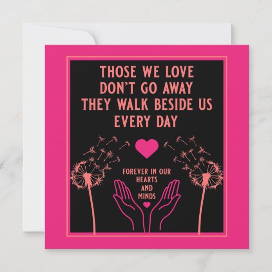 追憶の喪失と悲嘆の写真プリント カード (正面)