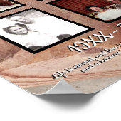 追憶の四枚写真ペトラファイドウッドポスター ポスター (角)