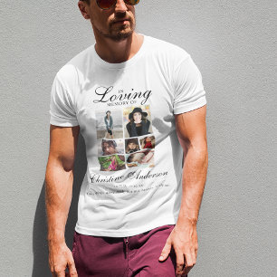 追憶の想い出 写真コラージュメモリアル Tシャツ