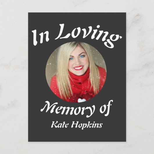 追憶の美しい現代的な写真 ポストカード (正面)