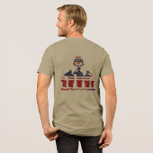 追憶の翼 オリーブ トライブレンドTシャツ (フル背面)