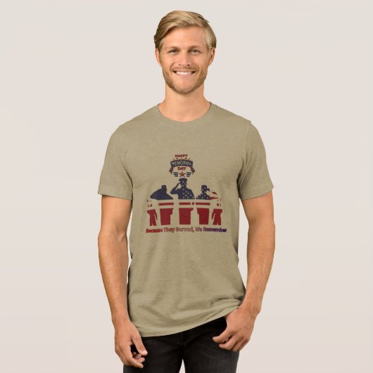 追憶の翼 オリーブ トライブレンドTシャツ (正面全面)