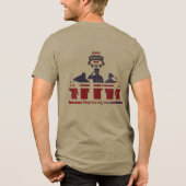 追憶の翼 オリーブ トライブレンドTシャツ (裏面)
