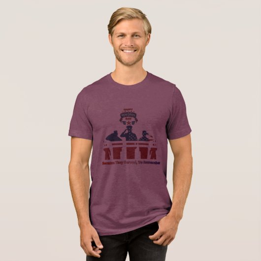 追憶の翼 ワインレッド トライブレンドTシャツ (正面全面)