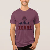追憶の翼 ワインレッド トライブレンドTシャツ (正面)