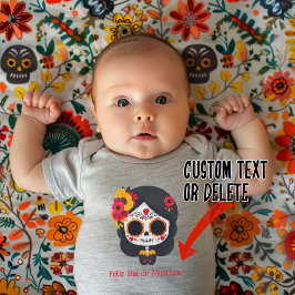 🌹追憶の花が咲く:死者の日へのオマージュ 🌹 ベビーボディスーツ