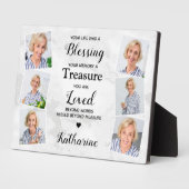 追憶の記念 6枚の写真を飾る哀悼のプレート フォトプラーク (側面)