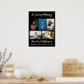 追憶の5枚写真コラージュ葬儀 ポスター (キッチン)